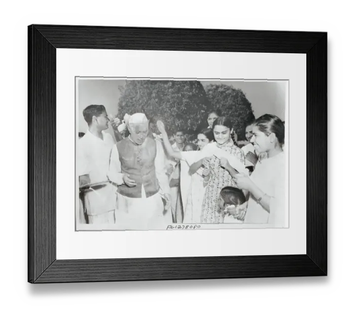 Framed Print : Celebrants Sprinkling Powder on Jawaharlal Nehru Framed Print : Celebrants Sprinkling Powder on Jawaharlal Nehru