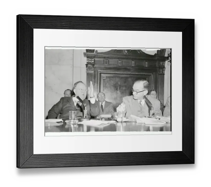 Framed Print : Senators Discussing Stock Market Investigation Framed Print : Senators Discussing Stock Market Investigation