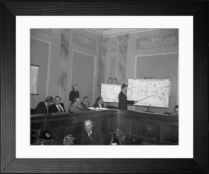 Framed Print : Members of the Senate Attending Hearing Framed Print : Members of the Senate Attending Hearing