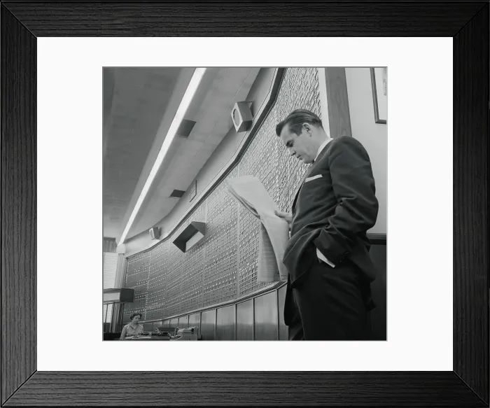 Framed Print : Man Reading Stock Figures Framed Print : Man Reading Stock Figures