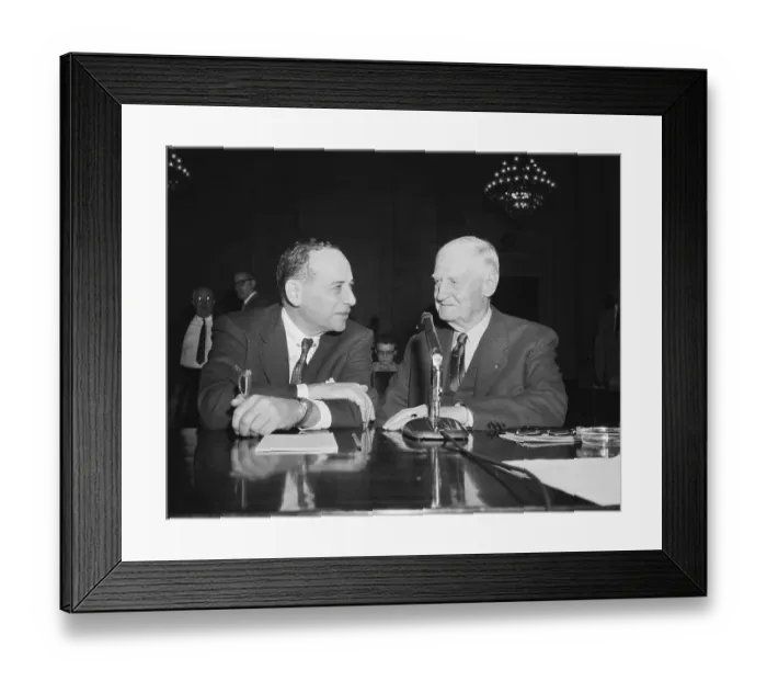 Framed Print : Benjamin Graham With Gen. Robert E. Wood Framed Print : Benjamin Graham With Gen. Robert E. Wood