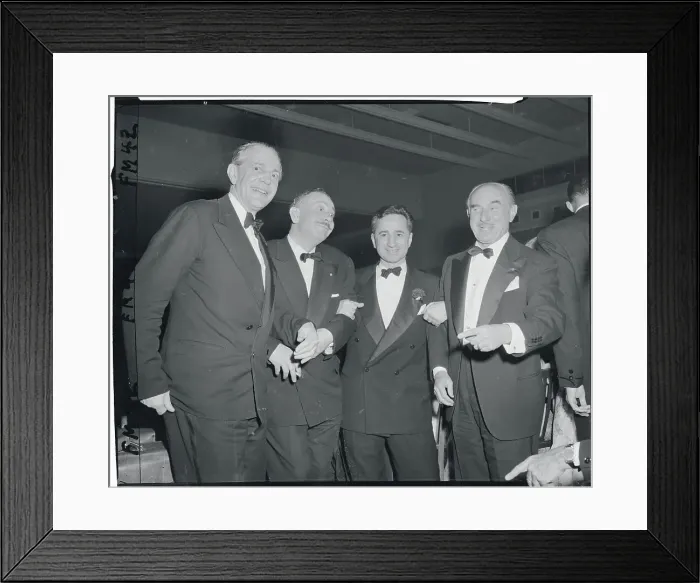 Framed Print : Raymond Massey with Colleagues Framed Print : Raymond Massey with Colleagues