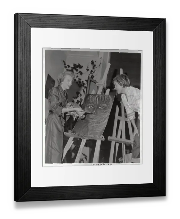 Framed Print : Christine Jorgensen and Novella Parigini Framed Print : Christine Jorgensen and Novella Parigini