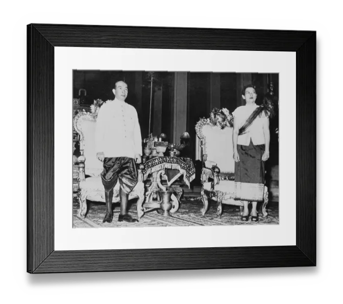 Framed Print : King Norodom Suramarit and Queen Sisowath Kossouan Nearyreak Framed Print : King Norodom Suramarit and Queen Sisowath Kossouan Nearyreak