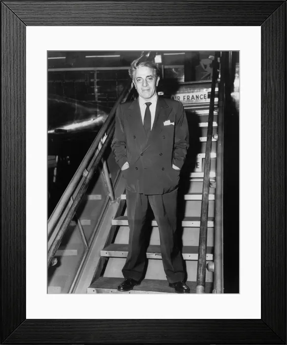 Framed Print : Aristotle Onassis Boarding Plane at Idlewild Framed Print : Aristotle Onassis Boarding Plane at Idlewild
