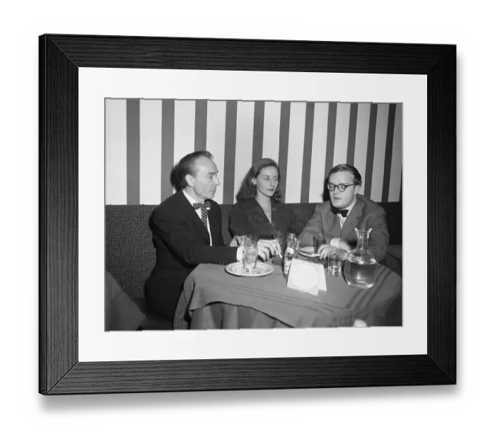 Framed Print : George Balanchine, Tanaquil LeClercq, and Truman Capote Framed Print : George Balanchine, Tanaquil LeClercq, and Truman Capote