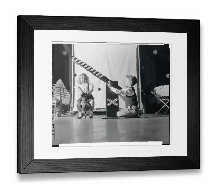 Framed Print : Children Playing with Toys