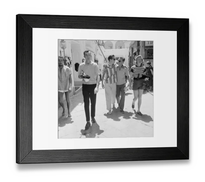 Framed Print : Johnny Ray Walking with Friends Framed Print : Johnny Ray Walking with Friends