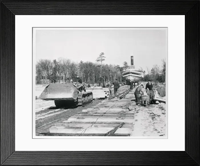 Framed Print : Twin Tracks Move with the Ticonderoga Framed Print : Twin Tracks Move with the Ticonderoga