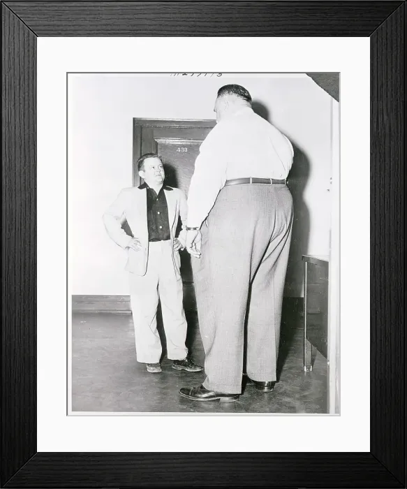 Framed Print : Small and Large Men Framed Print : Small and Large Men