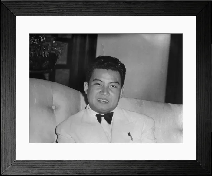 Framed Print : Portrait of King Norodom Sihanouk Framed Print : Portrait of King Norodom Sihanouk