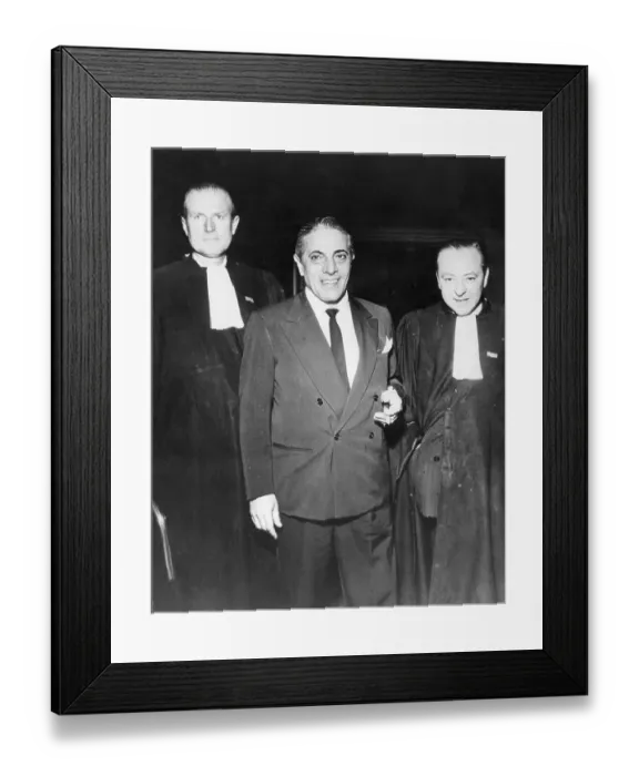 Framed Print : Aristotle Onassis with his Lawyers Framed Print : Aristotle Onassis with his Lawyers