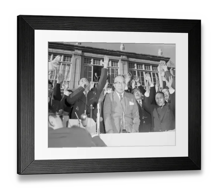 Framed Print : Prime Minister Ichiro Hatoyama After Winning Election Framed Print : Prime Minister Ichiro Hatoyama After Winning Election