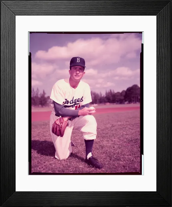 Framed Print : Portrait of Baseball Player Erv Palica Framed Print : Portrait of Baseball Player Erv Palica