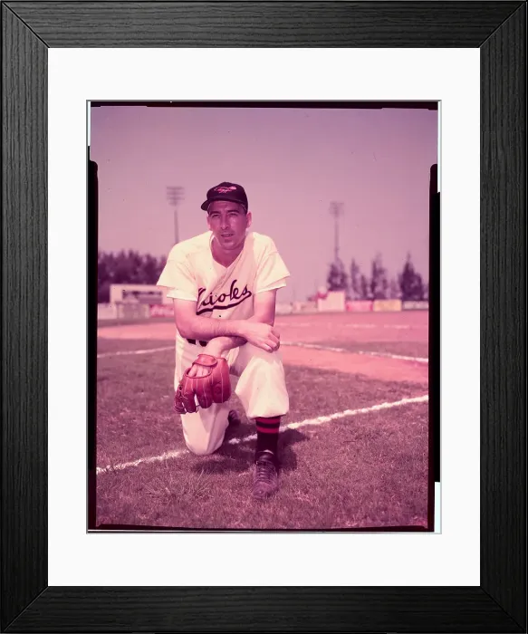 Framed Print : Portrait of Baseball Player Billy Cox Framed Print : Portrait of Baseball Player Billy Cox