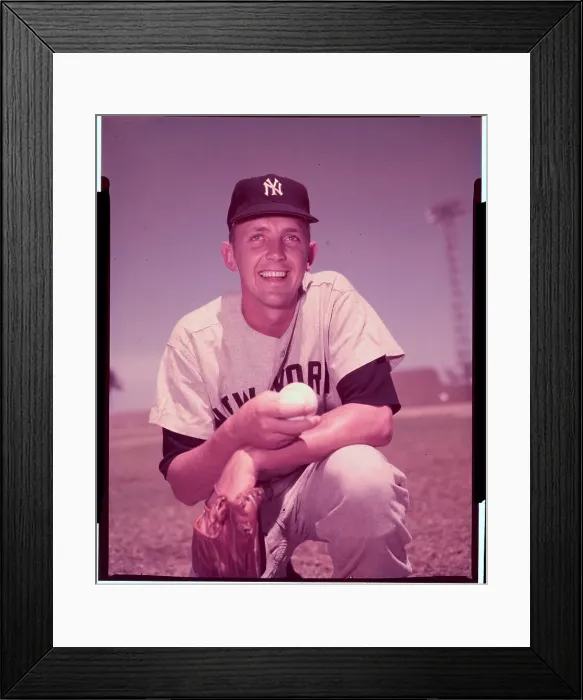 Framed Print : Portrait of Baseball Player Tom Morgan Framed Print : Portrait of Baseball Player Tom Morgan
