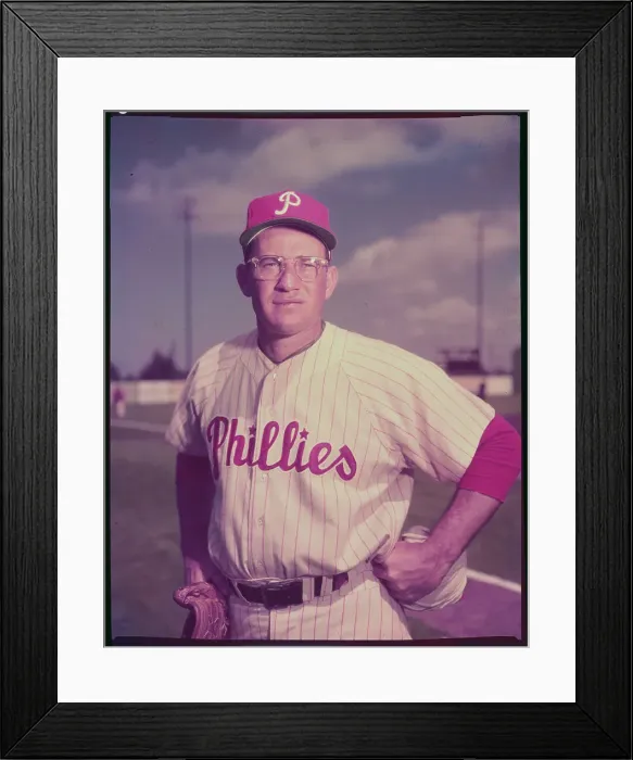Framed Print : Portrait of Del Ennis Framed Print : Portrait of Del Ennis