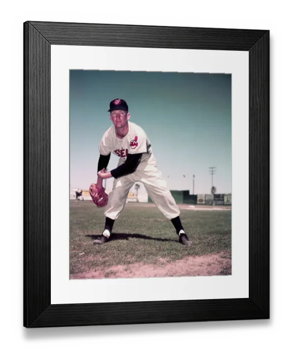 Framed Print : Portrait of Baseball Player Herb Score Framed Print : Portrait of Baseball Player Herb Score