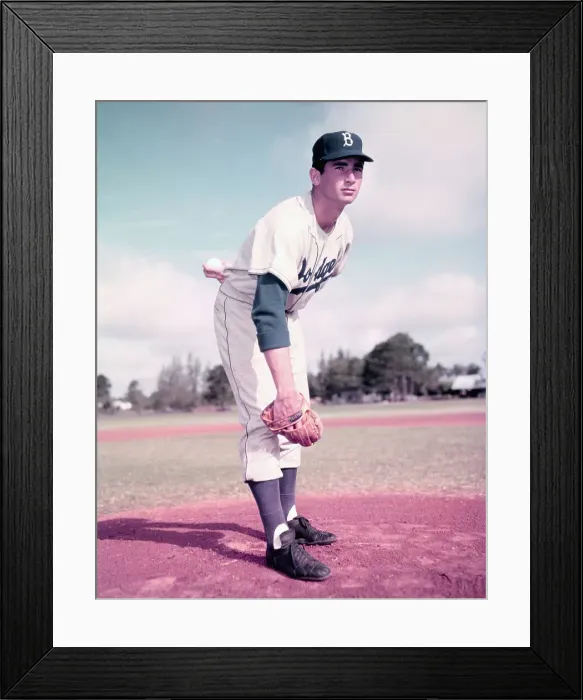 Framed Print : Baseball Player Sandy Koufax Framed Print : Baseball Player Sandy Koufax
