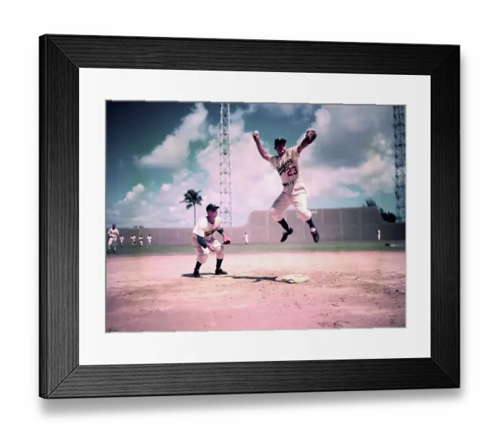 Framed Print : Don Zimmer throwing the Ball