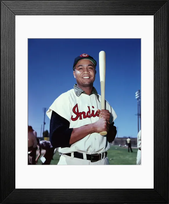 Framed Print : Portrait of Baseball Player Larry Doby Framed Print : Portrait of Baseball Player Larry Doby