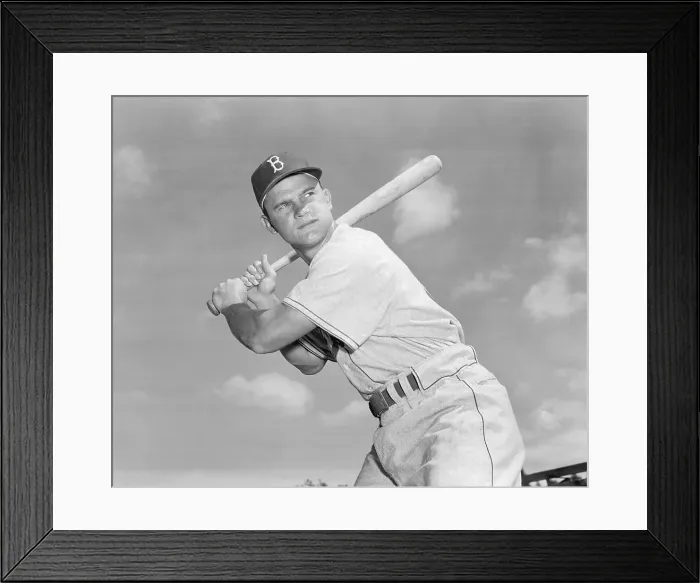 Framed Print : Don Zimmer Holding a Baseball Bat Framed Print : Don Zimmer Holding a Baseball Bat