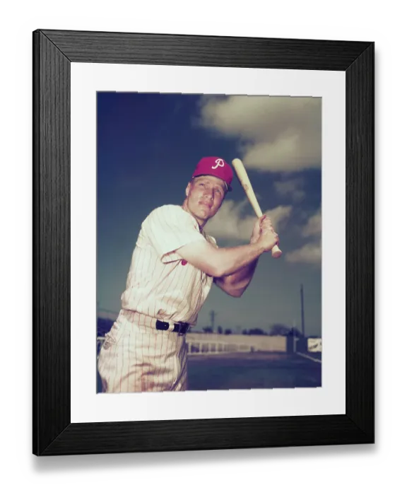 Framed Print : Richie Ashburn Posing with Bat Framed Print : Richie Ashburn Posing with Bat