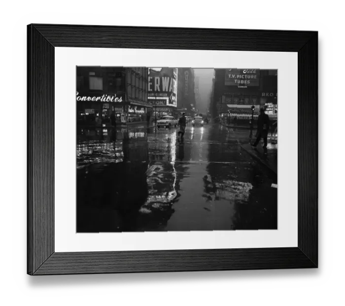Framed Print : Dark, Rainy Broadway Framed Print : Dark, Rainy Broadway