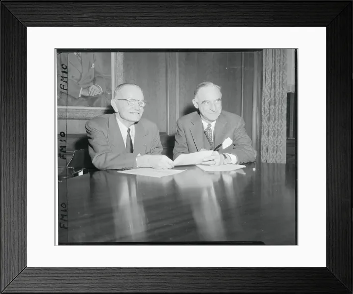 Framed Print : William Halsey with Lucius Clay Framed Print : William Halsey with Lucius Clay