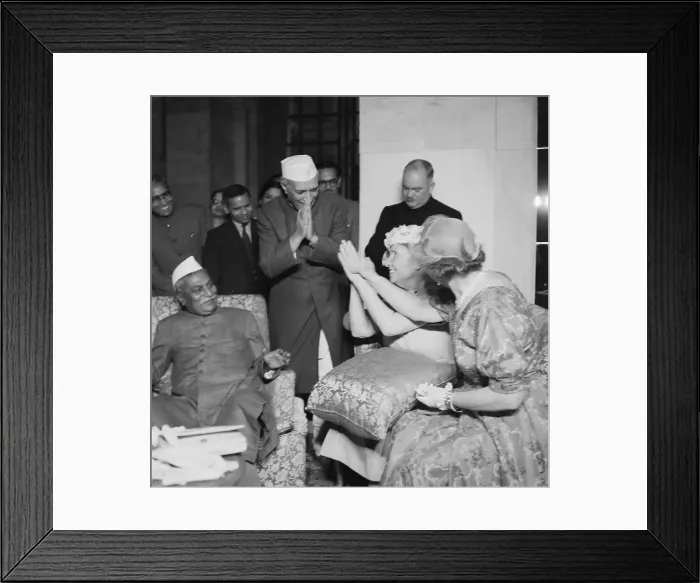 Framed Print : Helen Keller Greeting Indian Prime Minister Framed Print : Helen Keller Greeting Indian Prime Minister