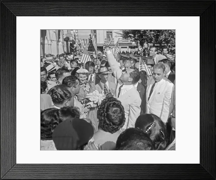 Framed Print : Nixon in Puerto Rico