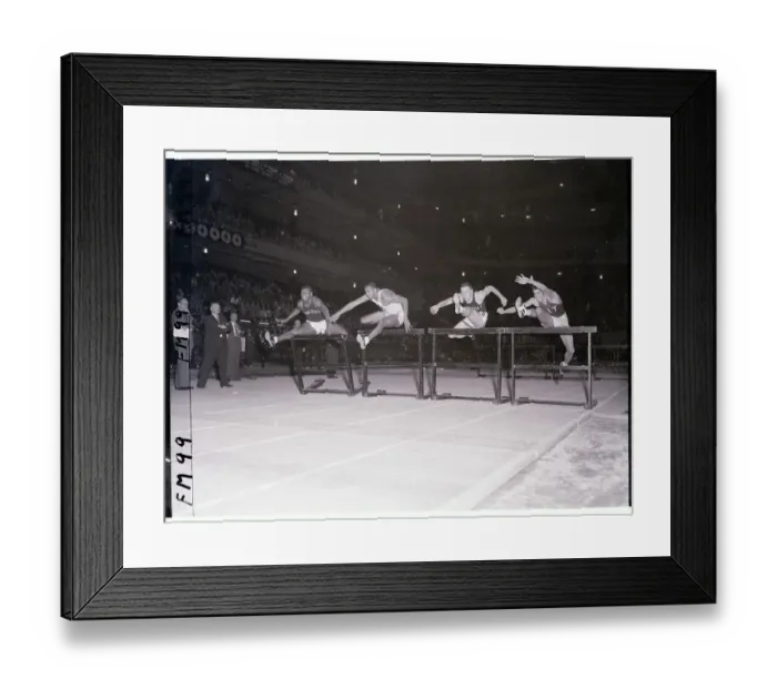 Framed Print : Charles Pratt Jumping Hurdle Framed Print : Charles Pratt Jumping Hurdle