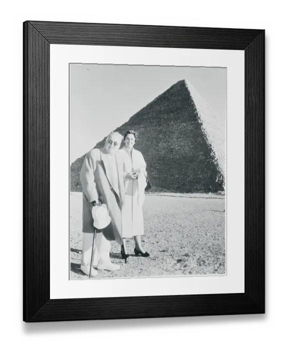 Framed Print : Aga Khan and His Wife Framed Print : Aga Khan and His Wife