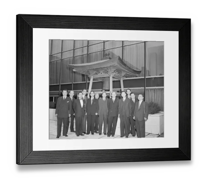 Framed Print : Japanese Atomic Scientists Framed Print : Japanese Atomic Scientists
