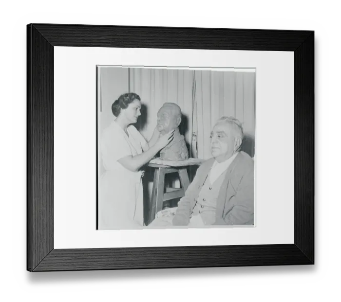 Framed Print : Aga Khan Posing for His Wife Framed Print : Aga Khan Posing for His Wife