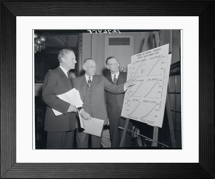 Framed Print : Francis Dupont Pointing to a Chart Framed Print : Francis Dupont Pointing to a Chart