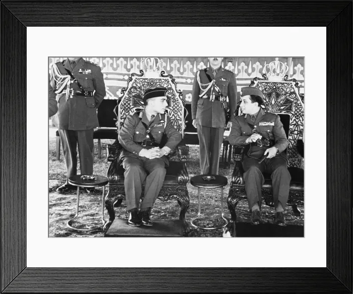 Framed Print : King Hussein Talks with King Faisal Framed Print : King Hussein Talks with King Faisal