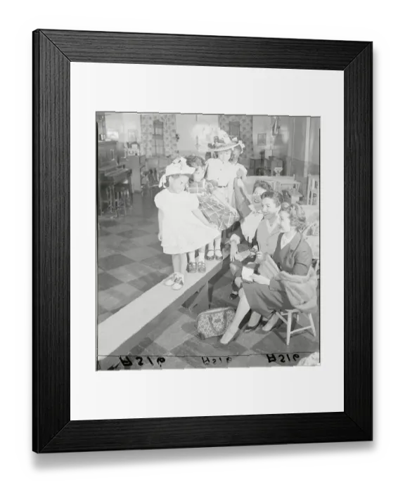 Framed Print : Children Performing Fashion Show for Adults Framed Print : Children Performing Fashion Show for Adults