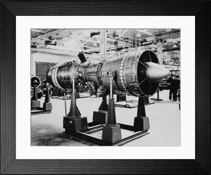 Framed Print : Turbojet Engine for Britain's Avro Vulcan Bomber Framed Print : Turbojet Engine for Britain's Avro Vulcan Bomber