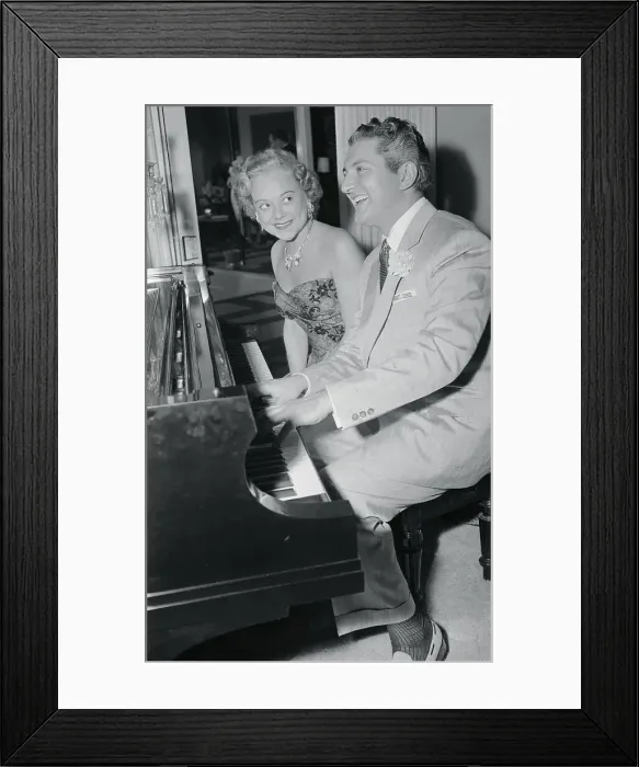 Framed Print : Liberace Serenading Sonja Henie Framed Print : Liberace Serenading Sonja Henie