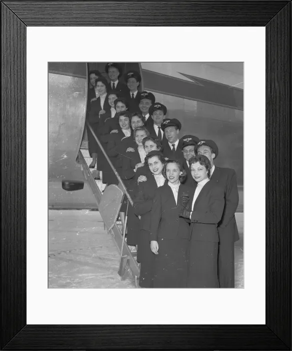 Framed Print : Lufthansa Airline Crew Framed Print : Lufthansa Airline Crew