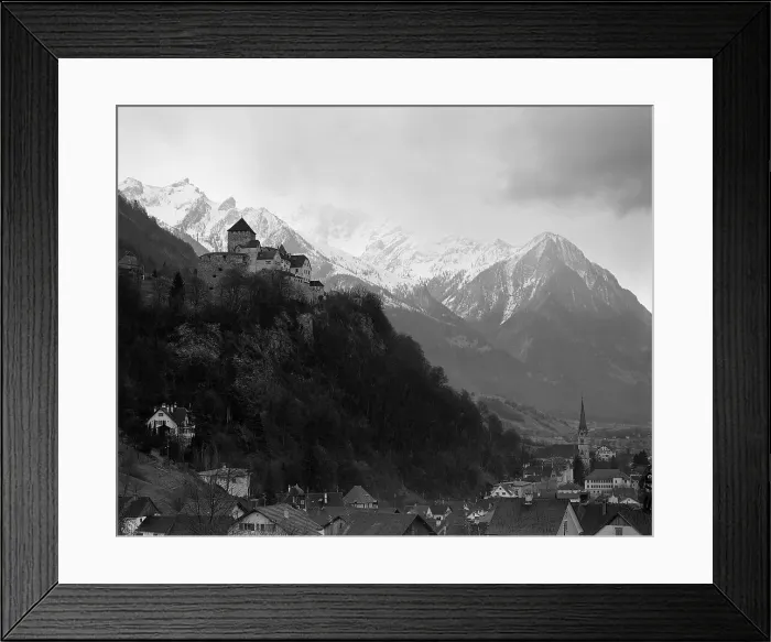 Framed Print : Moutains and Houses Below Them Framed Print : Moutains and Houses Below Them