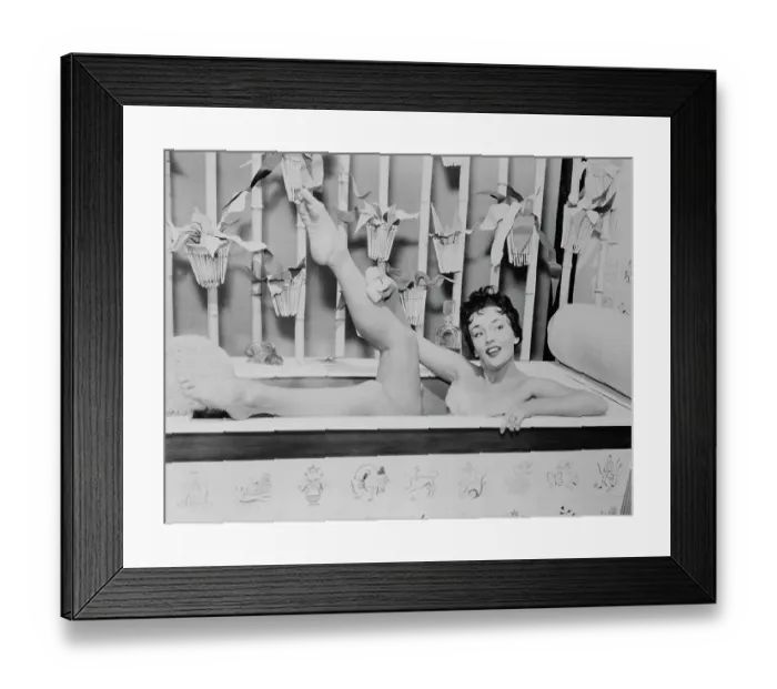 Framed Print : Ludmilla Tcherina Taking Bath Framed Print : Ludmilla Tcherina Taking Bath