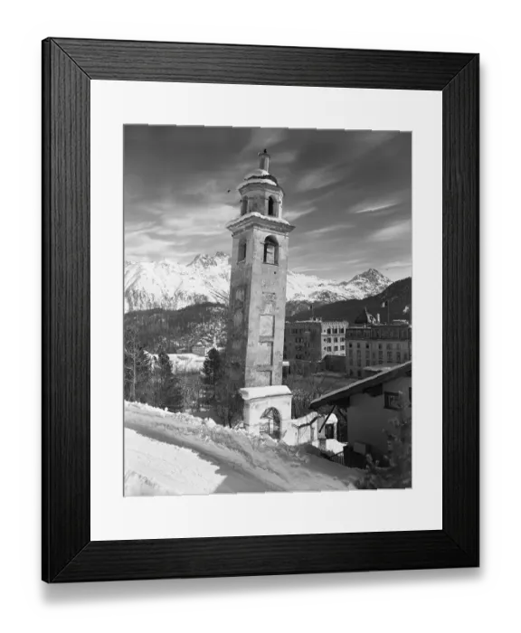 Framed Print : Leaning Tower of St. Moritz Framed Print : Leaning Tower of St. Moritz