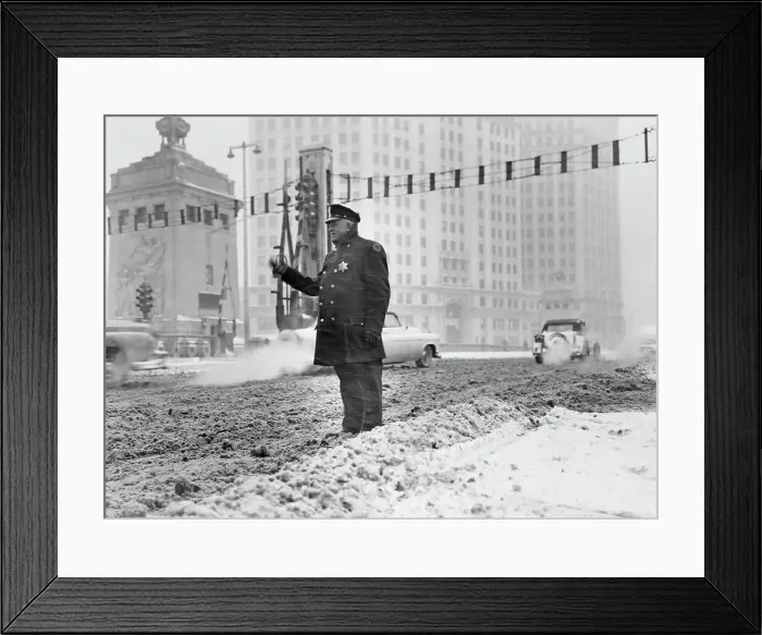 Framed Print : Snowbound In Chicago Framed Print : Snowbound In Chicago