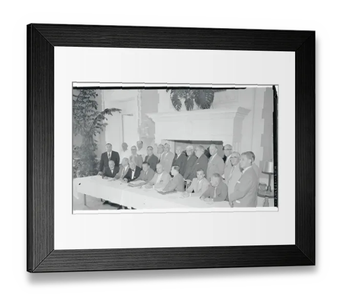 Framed Print : Laborer Leaders Posing Framed Print : Laborer Leaders Posing