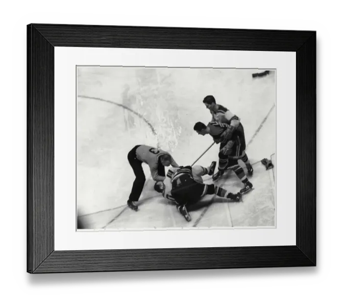 Framed Print : The Rangers Verses The Chicago Black Hawks Framed Print : The Rangers Verses The Chicago Black Hawks