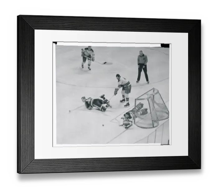 Framed Print : Hockey Players in Action Framed Print : Hockey Players in Action