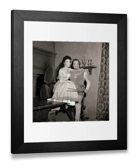 Framed Print : Rita Moreno with Oreste Kirkop in Costume Framed Print : Rita Moreno with Oreste Kirkop in Costume