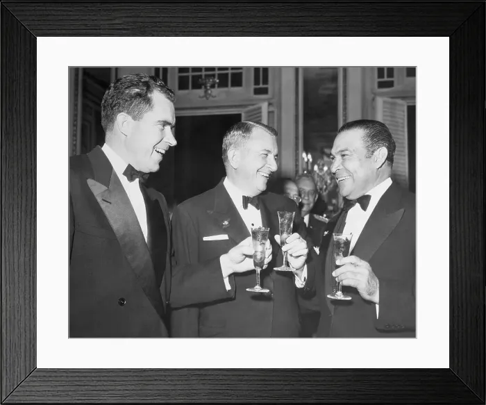 Framed Print : Nixon with Caribbean Presidents Framed Print : Nixon with Caribbean Presidents